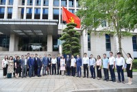 Lễ tiếp nhận tùng la hán Nhật Bản nhân dịp kỷ niệm 50 năm thiết lập quan hệ ngoại giao Việt Nam-Nhật Bản