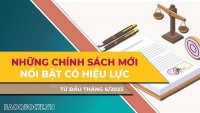 Điểm danh những chính sách mới nổi bật có hiệu lực từ đầu tháng 6/2023