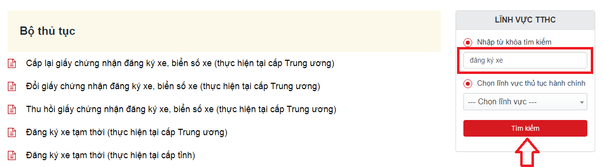 Hứng dẫn cách làm lại giấy đăng ký xe (cà vẹt xe) online Hướng dẫn cách làm lại giấy đăng ký xe online