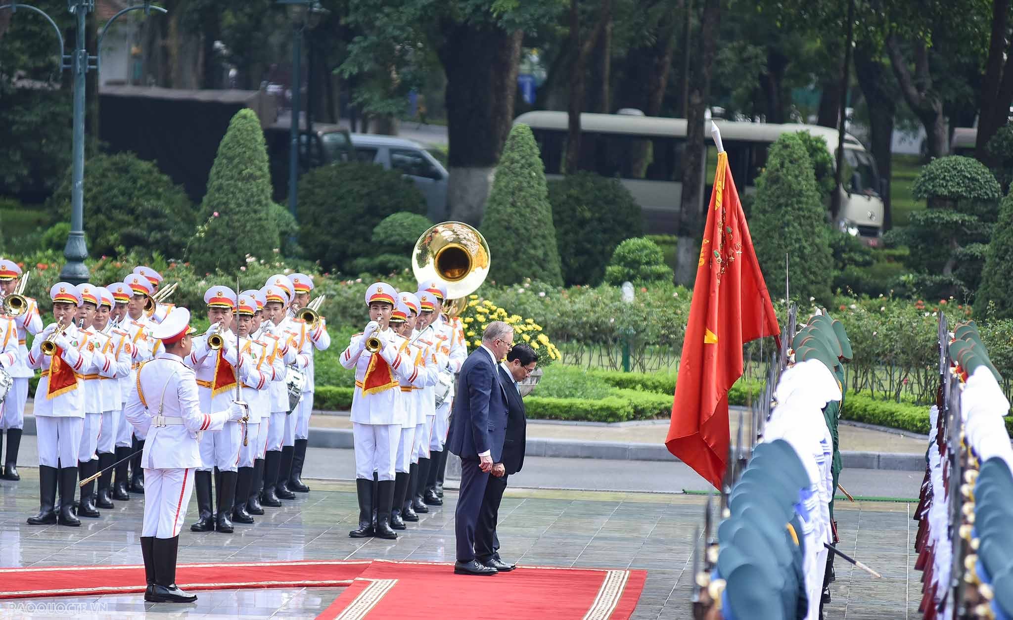 Lễ đón chính thức Thủ tướng Australia Anthony Albanese tại Phủ Chủ tịch
