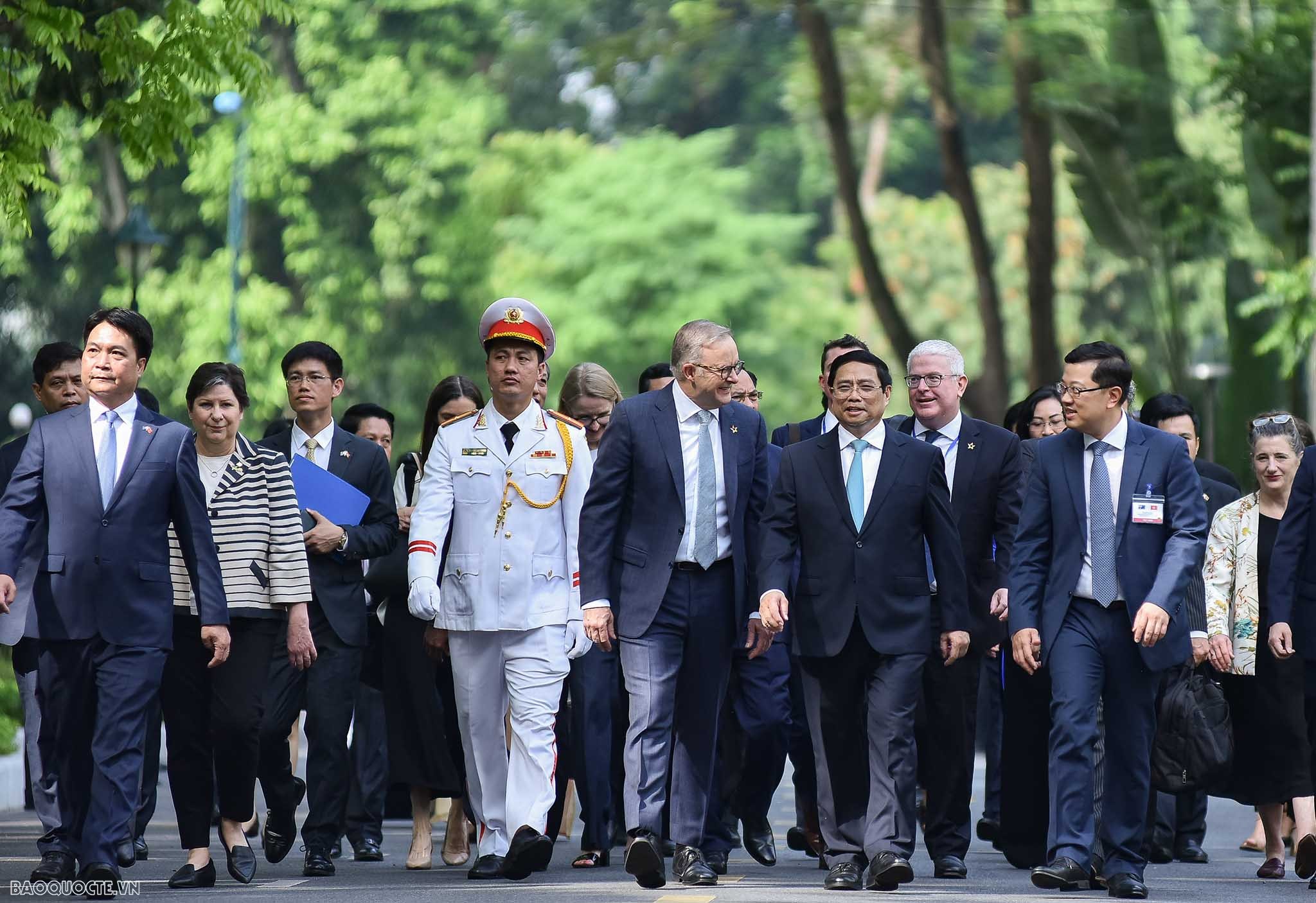 Lễ đón chính thức Thủ tướng Australia Anthony Albanese tại Phủ Chủ tịch