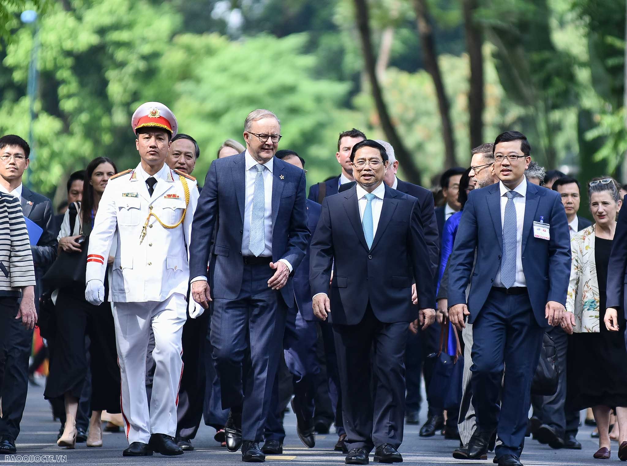 Lễ đón chính thức Thủ tướng Australia Anthony Albanese tại Phủ Chủ tịch