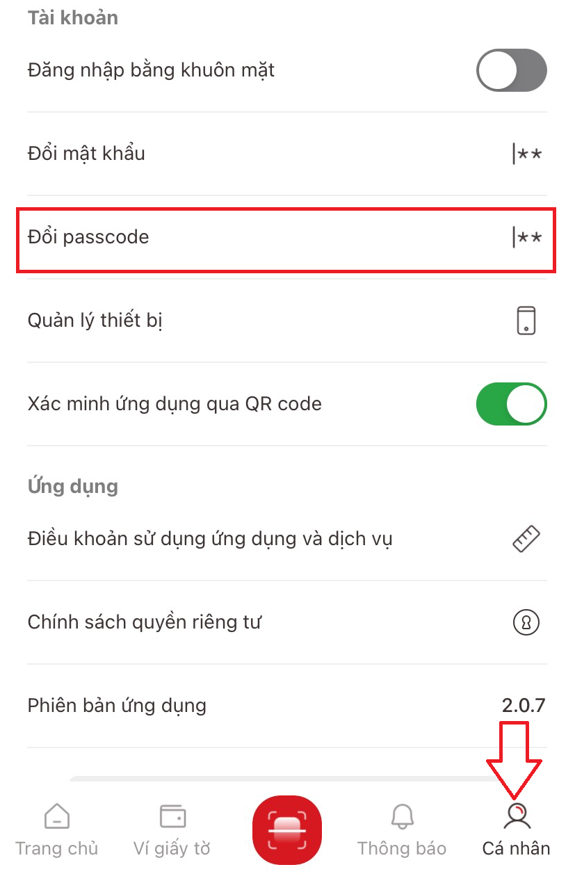 Hướng dẫn cách đổi mật khẩu, passcode VNeID Hướng dẫn cách đổi mật khẩu, passcode VNeID