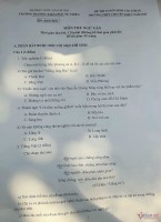 Thi lớp 10: Đề môn Ngữ văn Trường THPT Chuyên Khoa học tự nhiên Hà Nội năm 2023