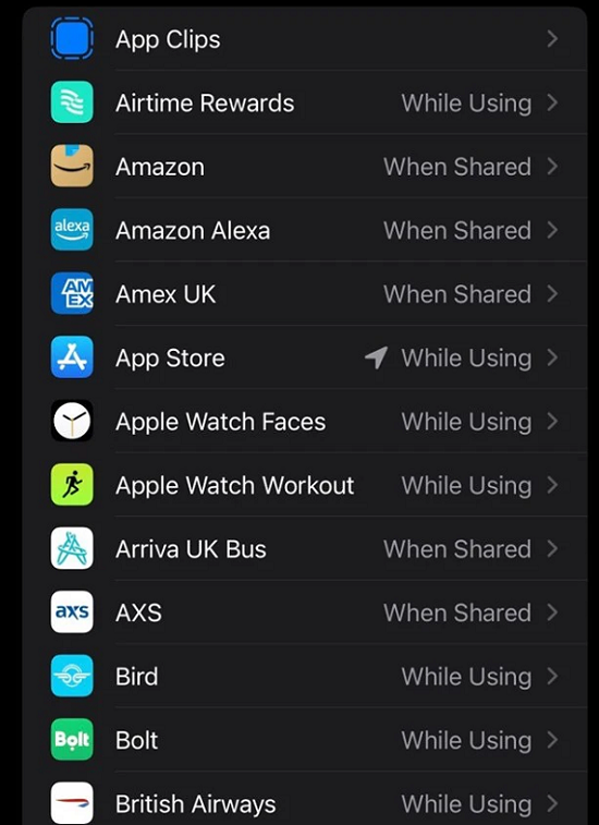 Cách nhận biết ứng dụng đang theo dõi vị trí Iphone của bạn đơn giản nhất. Cách nhận biết ứng dụng đang theo dõi vị trí Iphone của bạn đơn giản nhất.