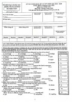 TP. Hồ Chí Minh: Đề thi chính thức môn Tiếng Anh vào lớp 10 năm học 2023-2024