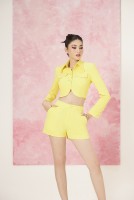 Á hậu Ngọc Thảo thanh lịch, ngọt ngào giới thiệu bộ sưu tập thời trang công sở mới