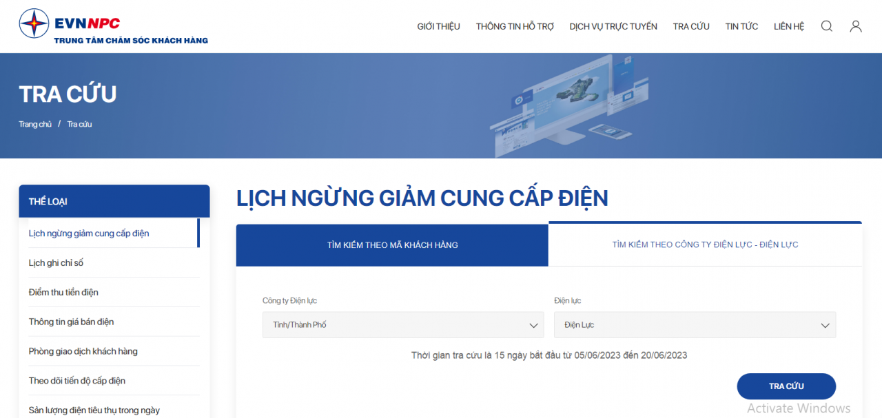 Hướng dẫn ba cách tra cứu lịch cắt điện mới nhất 2023 trên cả nước Hướng dẫn cách tra cứu lịch cắt điện mới nhất 2023 trên cả nước