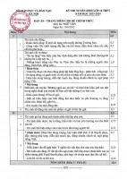 Hà Nội: Đáp án chính thức môn Ngữ văn lớp 10, thời gian dự kiến công bố điểm thi, điểm chuẩn