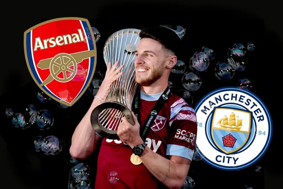 Arsenal đề nghị hỏi mua, Man City nghiêm túc xem xét ký Declan Rice Arsenal đề nghị hỏi mua, Man City nghiêm túc xem xét ký Declan Rice