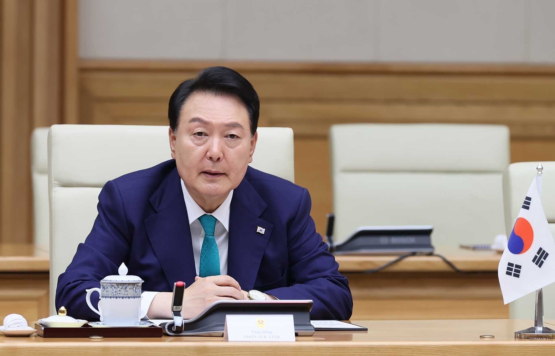 Thủ tướng Phạm Minh Chính hội kiến Tổng thống Hàn Quốc Yoon Suk Yeol Thủ tướng Phạm Minh Chính hội kiến Tổng thống Hàn Quốc Yoon Suk Yeol