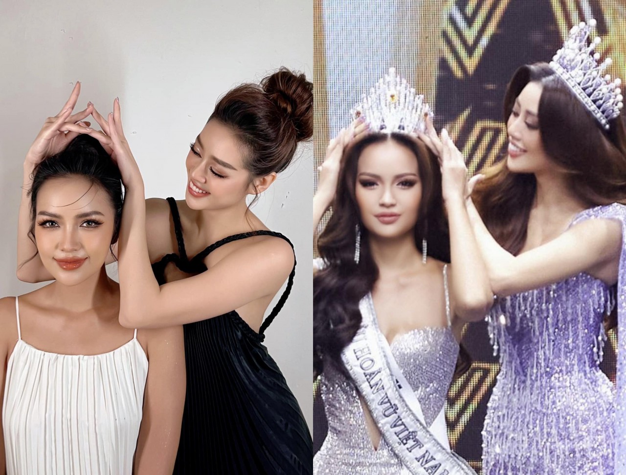 Hoa hậu Khánh Vân đọ dáng cùng Hoa hậu Ngọc Châu Hoa hậu Khánh Vân đọ dáng cùng Hoa hậu Ngọc Châu