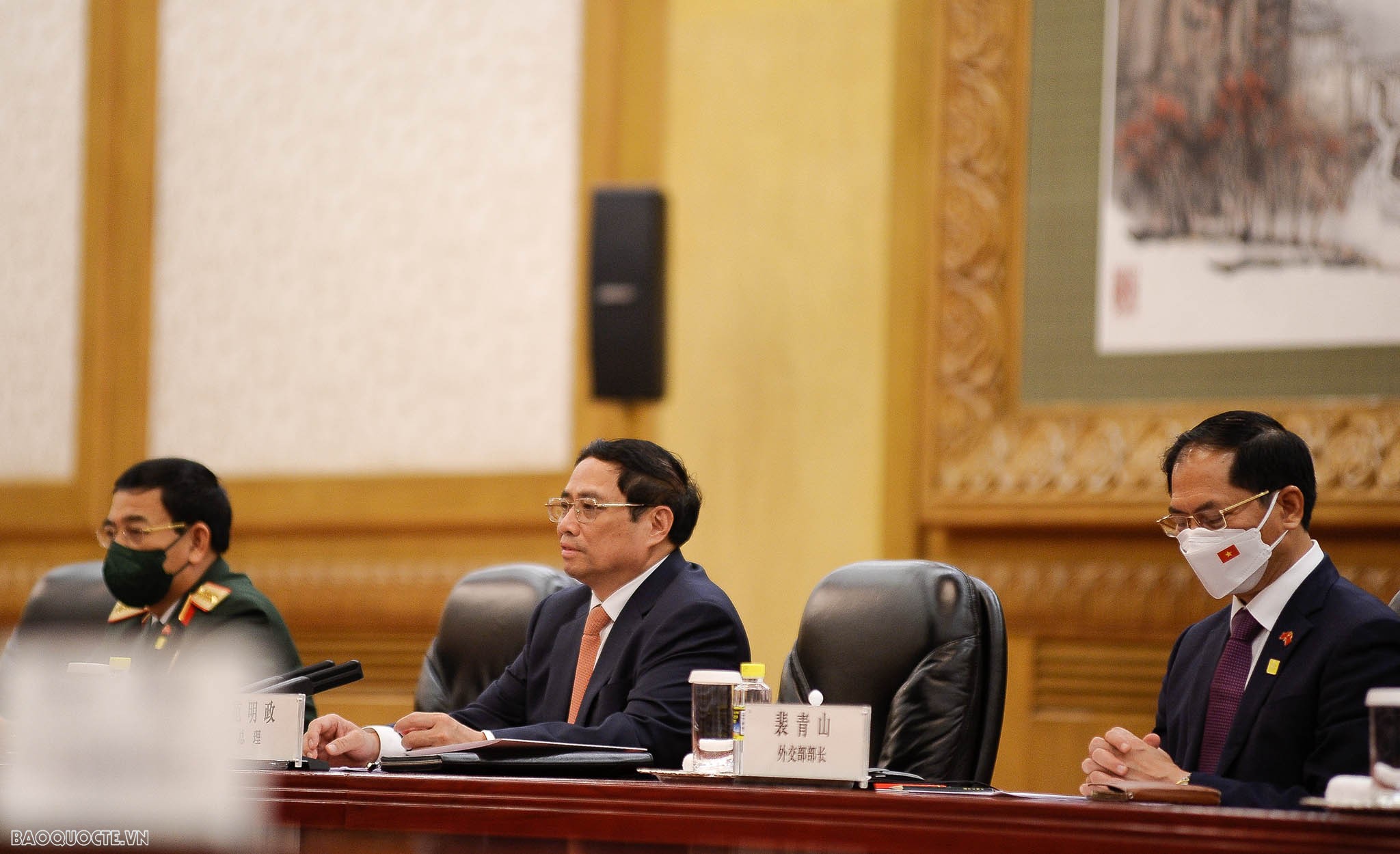 Lễ đón chính thức Thủ tướng Chính phủ Phạm Minh Chính tại Đại lễ đường Nhân dân