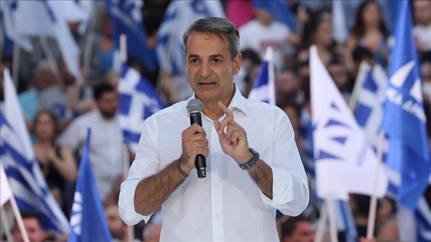 Cựu Thủ tướng Hy Lạp Kyriakos Mitsotakis, ứng cử viên thuộc đảng Dân chủ mới (ND). (Nguồn: AA) Cựu Thủ tướng Hy Lạp Kyriakos Mitsotakis, ứng cử viên thuộc đảng Dân chủ mới (ND). (Nguồn: AA)