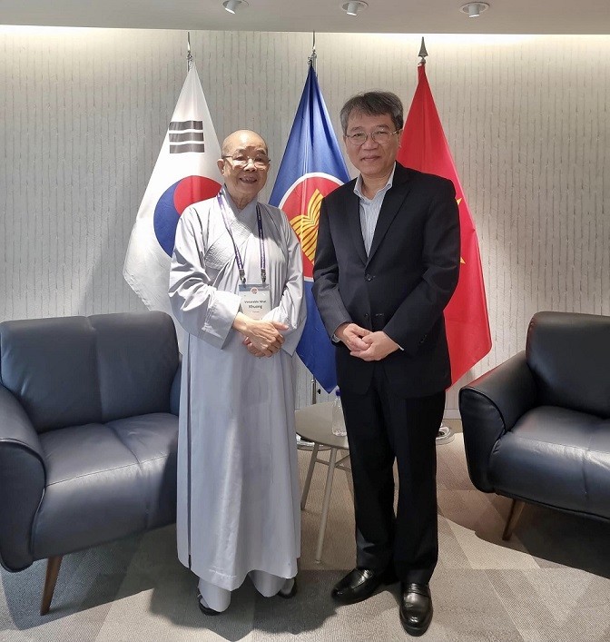 Phật giáo thúc đẩy mối quan hệ tốt đẹp giữa Việt Nam và Hàn Quốc Phật giáo thúc đẩy mối quan hệ tốt đẹp giữa Việt Nam và Hàn Quốc