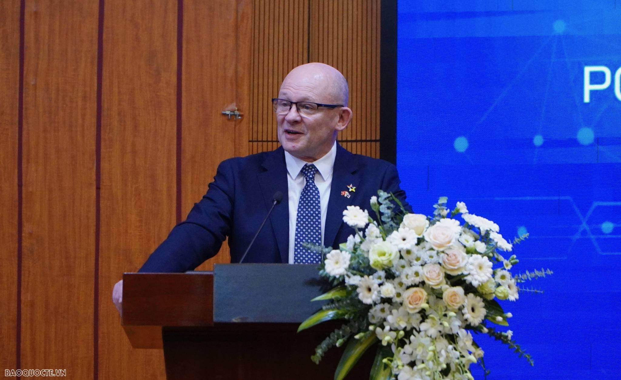 ông Jonathan Law, Giám đốc Điều hành phụ trách Tăng trưởng của CSIRO phát biểu tại sự kiện. ông Jonathan Law, Giám đốc Điều hành phụ trách Tăng trưởng của CSIRO phát biểu tại sự kiện.