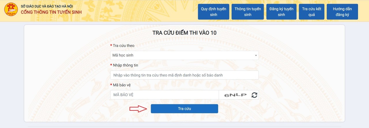 Cách tra cứu điểm thi tuyển sinh lớp 10 Hà Nội năm 2023 Hướng dẫn cách tra cứu điểm thi tuyển sinh lớp 10 Hà Nội năm 2023