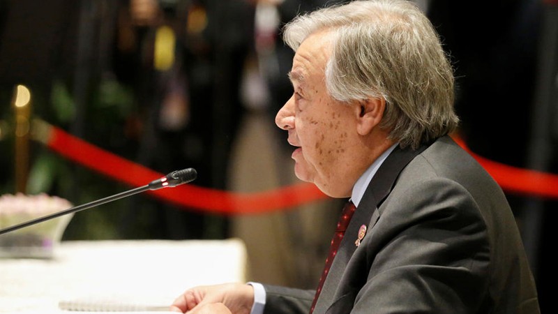 Tổng thư ký Liên hợp quốc (LHQ) Antonio Guterres. (Nguồn: shafaq) Tổng thư ký Liên hợp quốc (LHQ) Antonio Guterres. (Nguồn: shafaq)