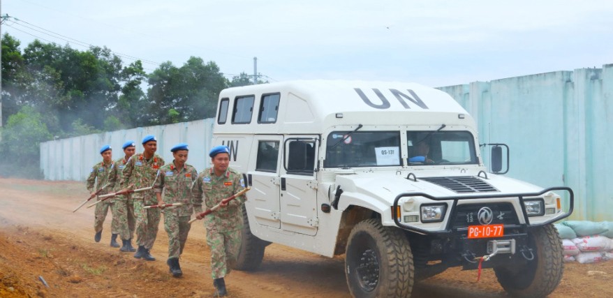 Quá trình huấn luyện. (Ảnh: Cục gìn giữ hòa bình Việt Nam) Quá trình huấn luyện. (Ảnh: Cục gìn giữ hòa bình Việt Nam)