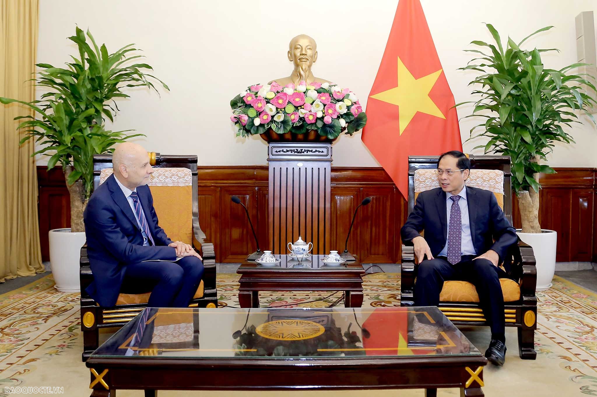 Bộ trưởng Ngoại giao Bùi Thanh Sơn: Tiềm năng hợp tác giữa Việt Nam-Italy còn rất lớn