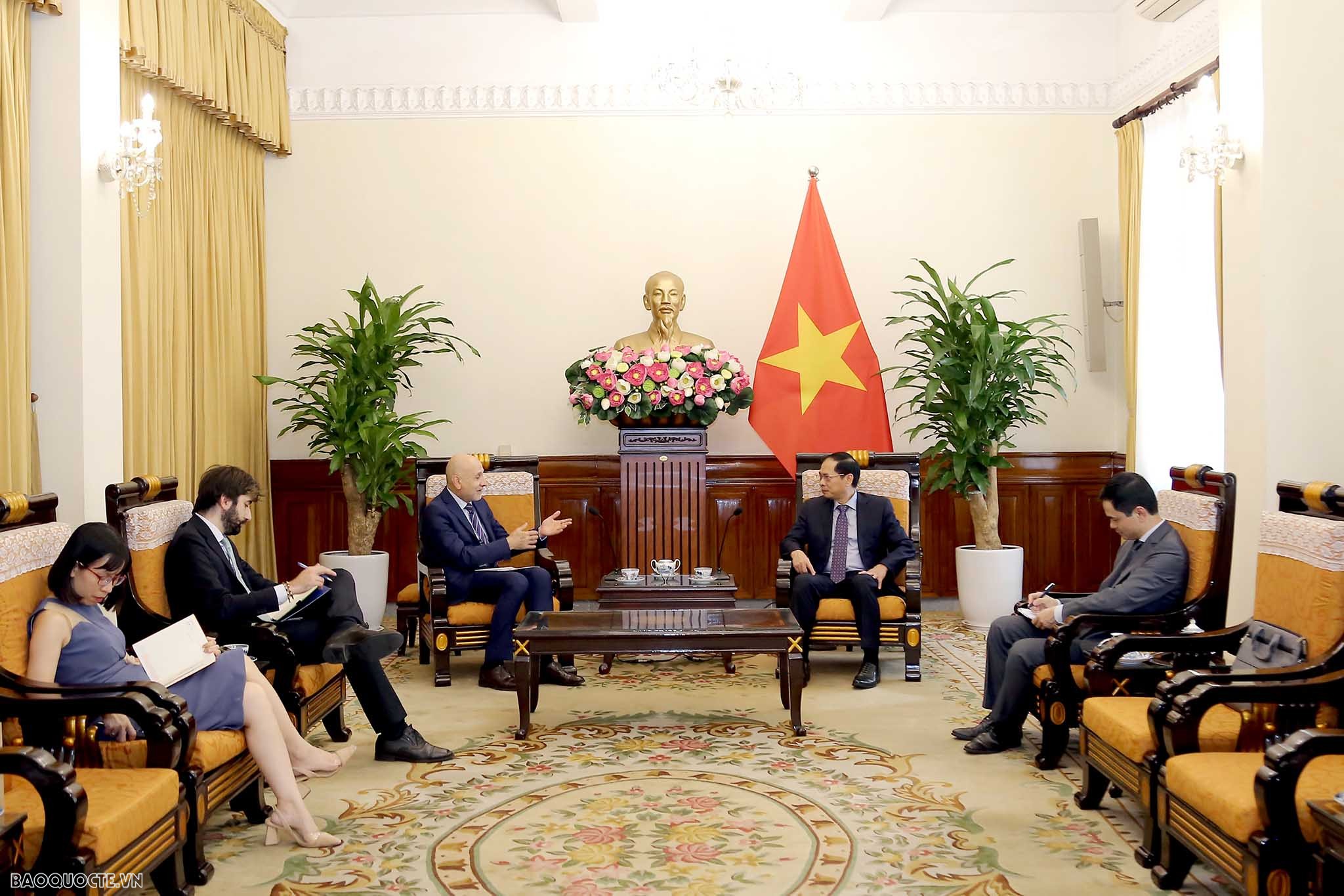 Bộ trưởng Ngoại giao Bùi Thanh Sơn: Tiềm năng hợp tác giữa Việt Nam-Italy còn rất lớn