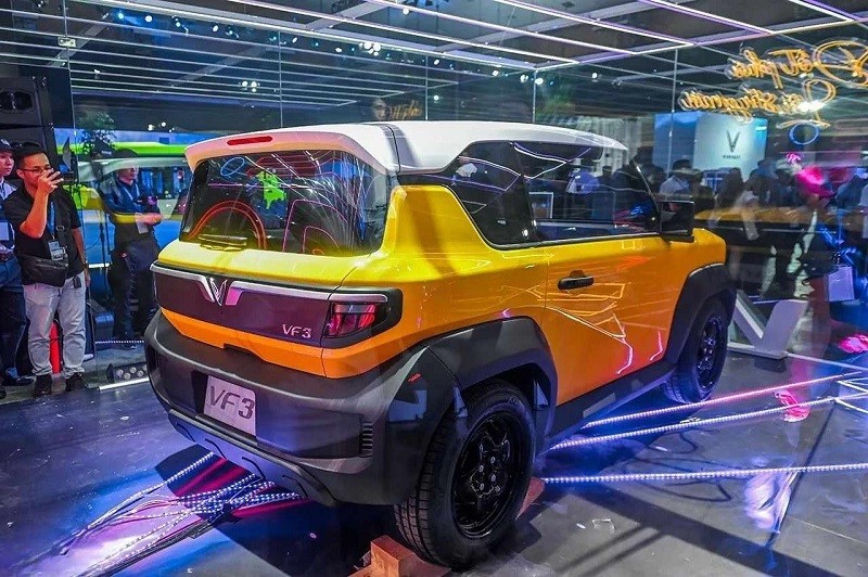 Cận cảnh VinFast VF3 vừa xuất hiện tại triển lãm 'VinFast - Vì tương lai xanh'
