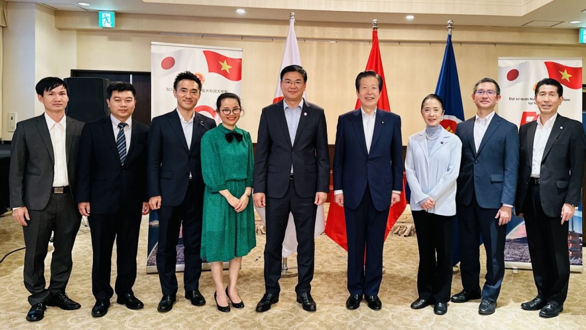 Đại sứ Phạm Quang Hiệu tiếp Chủ tịch Đảng Công minh Nhật Bản Natsuo Yamaguchi