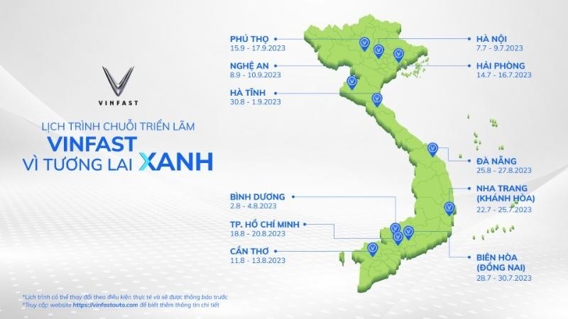Triển lãm 'VinFast - Vì tương lai xanh' tiếp tục hành trình tại Hải Phòng