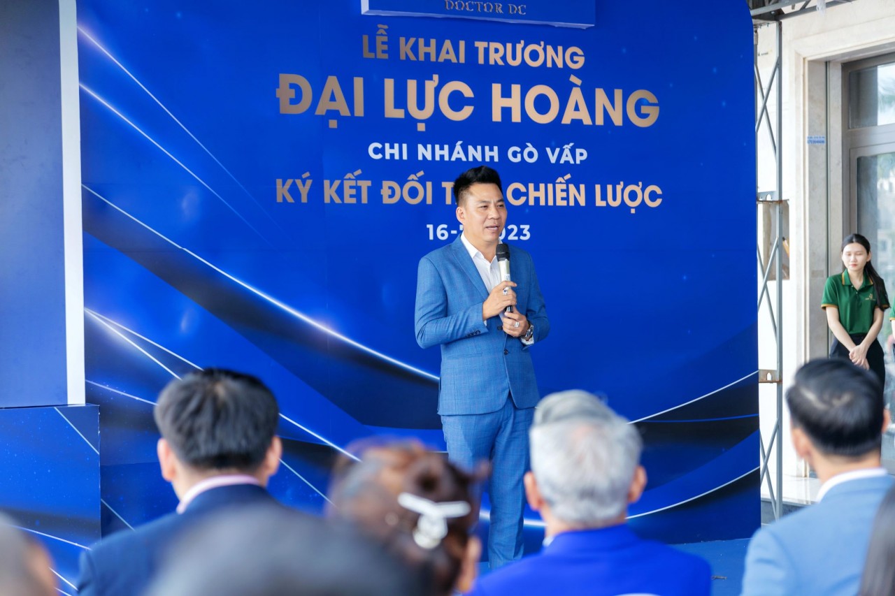 Founder DOCTOR DC, ông Lê Trần Trí Dũng phát biểu tại sự kiện Founder DOCTOR DC, ông Lê Trần Trí Dũng phát biểu tại sự kiện