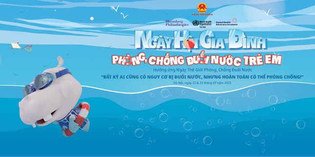 Ngày hội gia đình phòng, chống đuối nước trẻ em, trang bị kỹ năng sống cho trẻ tại Công viên Thống Nhất, Hà Nội