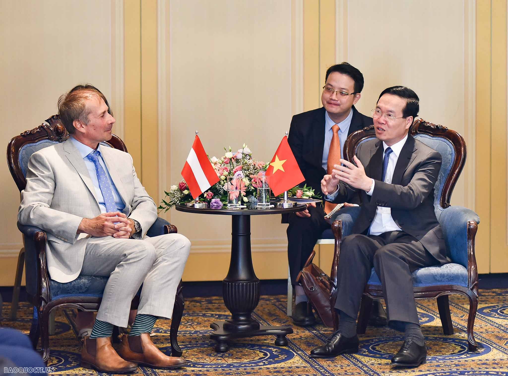 Những hình ảnh ấn tượng của Chủ tịch nước Võ Văn Thưởng trong chuyến thăm chính thức Áo