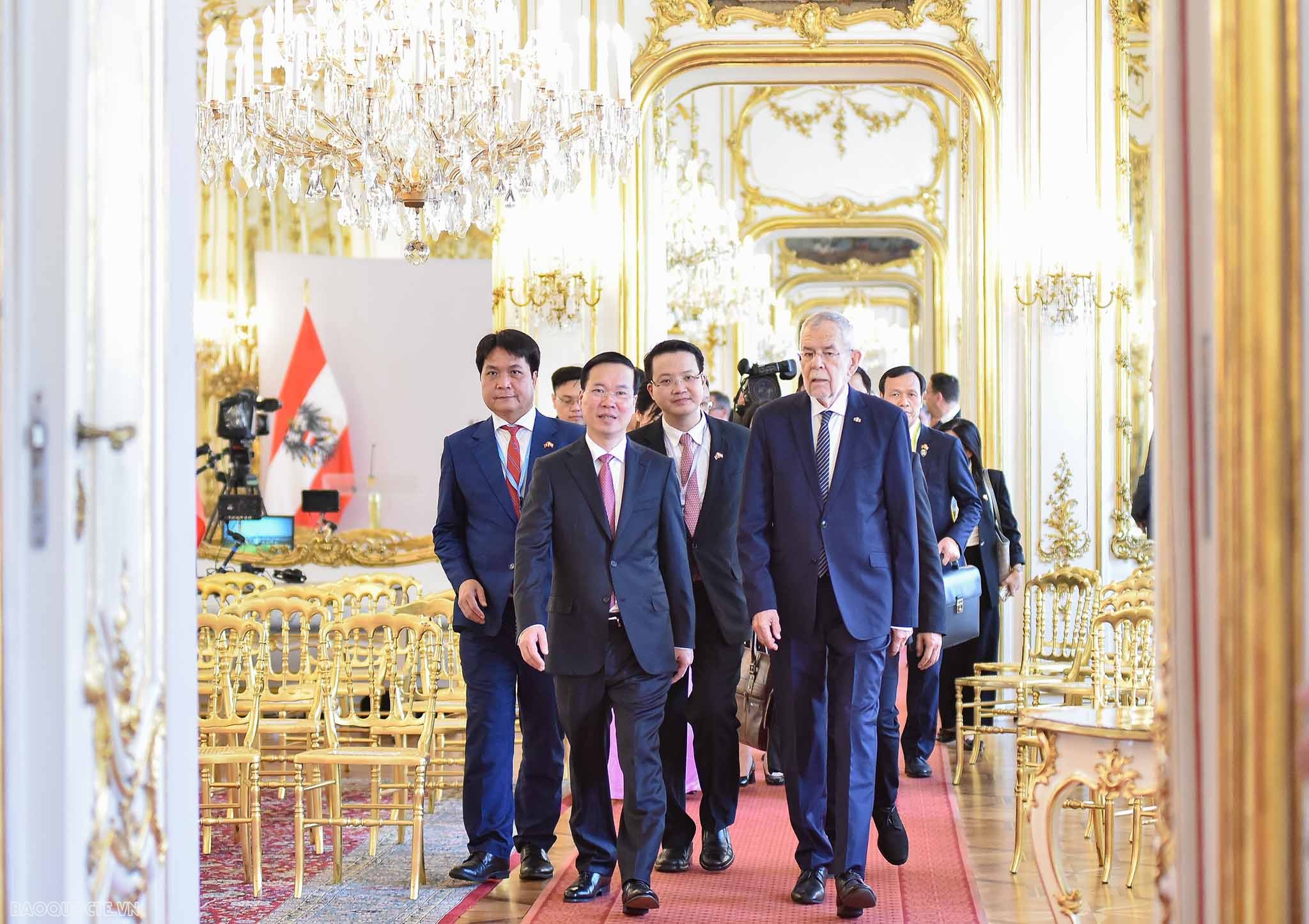 Những hình ảnh ấn tượng của Chủ tịch nước Võ Văn Thưởng trong chuyến thăm chính thức Áo