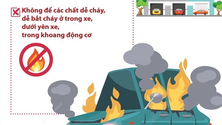 Cách phòng cháy chữa cháy ô tô và xe máy khi vận hành trong điều kiện thời tiết nắng nóng