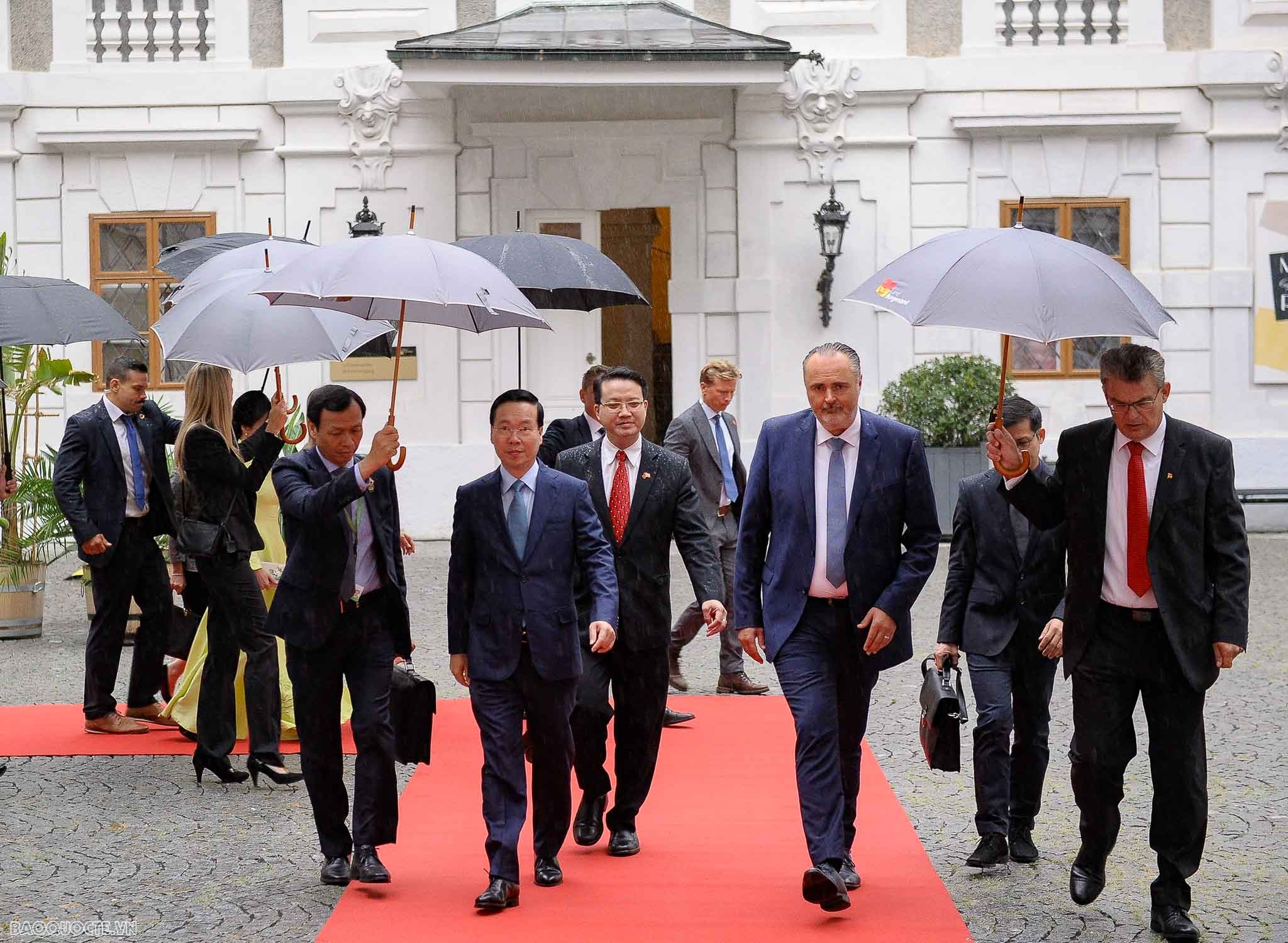 Những hình ảnh ấn tượng của Chủ tịch nước Võ Văn Thưởng trong chuyến thăm chính thức Áo