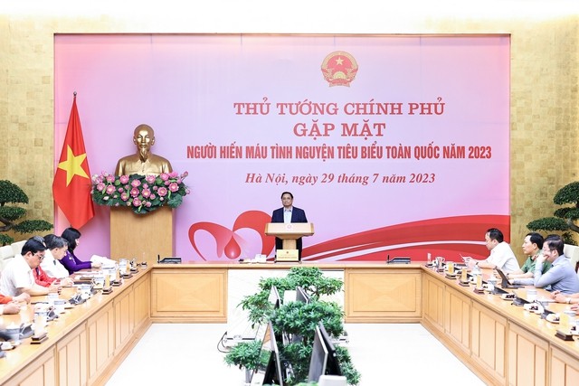 Thủ tướng Phạm Minh Chính: Hiến máu không chỉ là một thuật ngữ y tế, mà còn là một nghĩa cử cao đẹp Thủ tướng Phạm Minh Chính: Hiến máu không chỉ là một thuật ngữ y tế, mà còn là một nghĩa cử cao đẹp