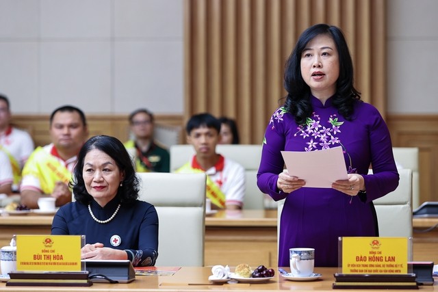 Bộ trưởng Bộ Y tế Đào Hồng Lan cho biết, từ năm 2008 đến nay, toàn quốc đã vận động, tiếp nhận hơn 16 triệu đơn vị máu - Ảnh: VGP/Nhật Bắc Bộ trưởng Bộ Y tế Đào Hồng Lan cho biết, từ năm 2008 đến nay, toàn quốc đã vận động, tiếp nhận hơn 16 triệu đơn vị máu - Ảnh: VGP/Nhật Bắc