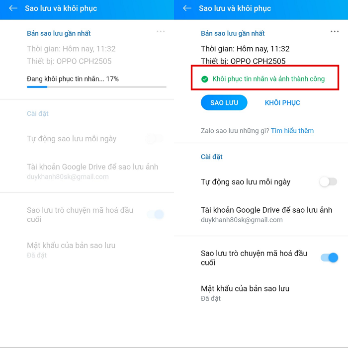Cách khôi phục tin nhắn Zalo cực đơn giản bạn nên biết Cách khôi phục tin nhắn Zalo cực đơn giản bạn nên biết