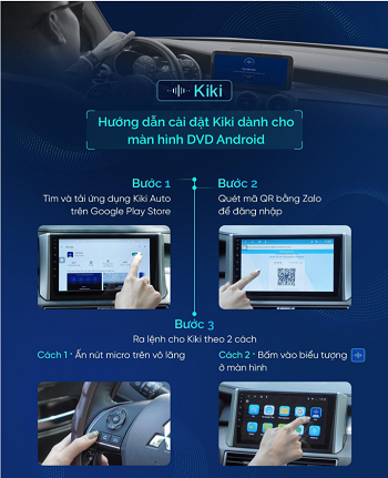 Cách cài đặt Kiki điều khiển bằng giọng nói trên ô tô cực đơn giản Cách cài đặt Kiki điều khiển bằng giọng nói trên ô tô cực đơn giản