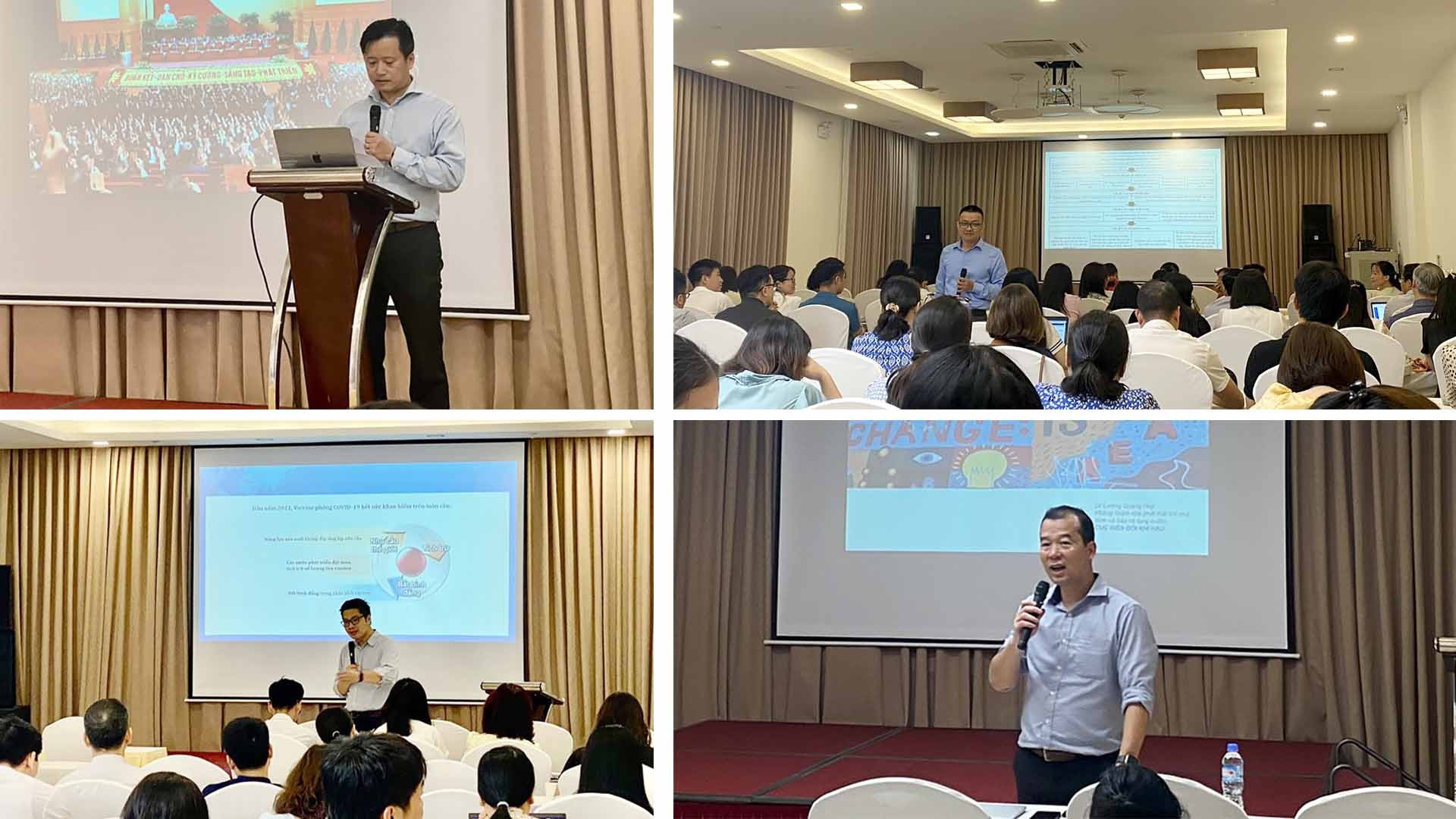 Tham gia chia sẻ tại các chuyên đề là các chuyên gia giàu kinh nghiệm trong công tác đối ngoại.