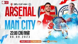 Xem trực tiếp Man City vs Arsenal tranh Siêu cúp Anh 2023 ở đâu, kênh nào?