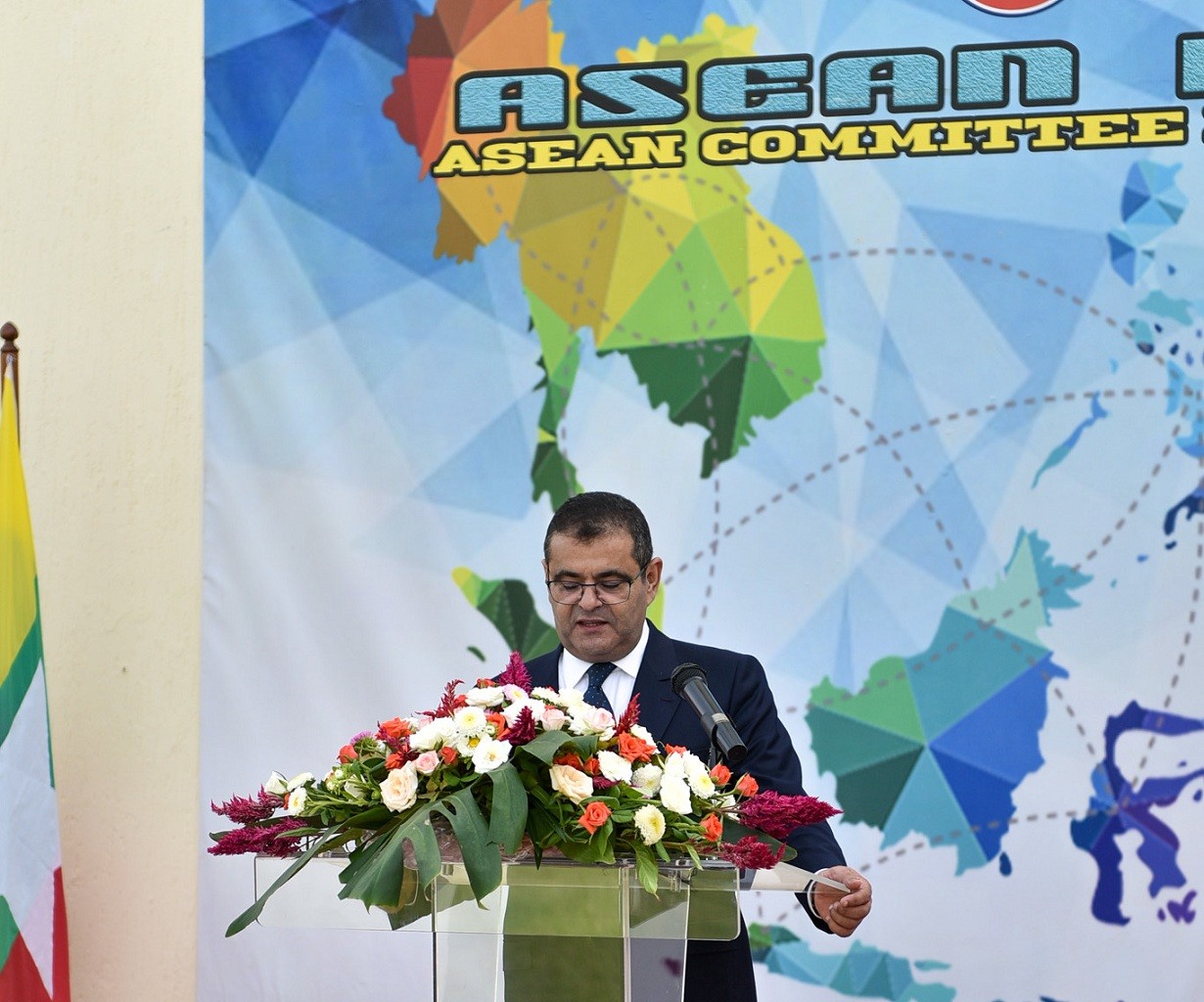 Trang nghiêm Lễ thượng cờ ASEAN tại Morocco Trang nghiêm Lễ thượng cờ ASEAN tại Morocco