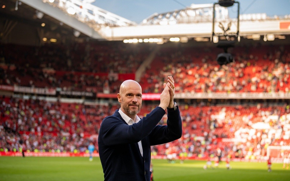 HLV MU Erik ten Hag và sân Old Trafford. (Nguồn: Getty Images) HLV MU Erik ten Hag và sân Old Trafford. (Nguồn: Getty Images)