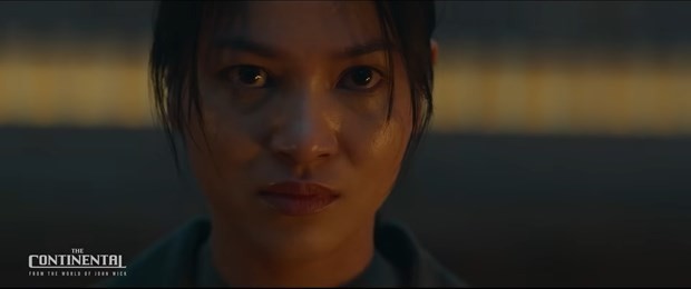 Nhung Kate (Dương Hồng Nhung) trong phim ''The Continental: From the World of John Wick.'' (Ảnh chụp từ trailer)