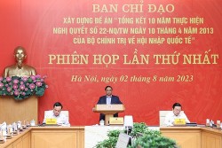 Kết luận tại Phiên họp lần thứ nhất xây dựng đề án tổng kết thực hiện Nghị quyết 22 về hội nhập quốc tế