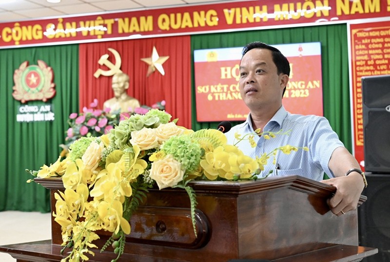 Ông Lê Thành Út - Quyền Chủ tịch UBND huyện Bến Lức