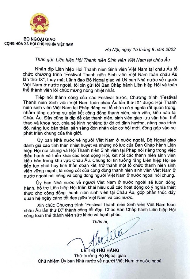 Trại Hè thanh niên sinh viên Việt Nam tại châu Âu năm 2023 chuẩn bị khai màn ở Pháp