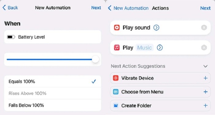 Người dùng iPhone chỉ nên chọn một trong hai lựa chọn Play Sound hoặc Play Music. Người dùng iPhone chỉ nên chọn một trong hai lựa chọn Play Sound hoặc Play Music.