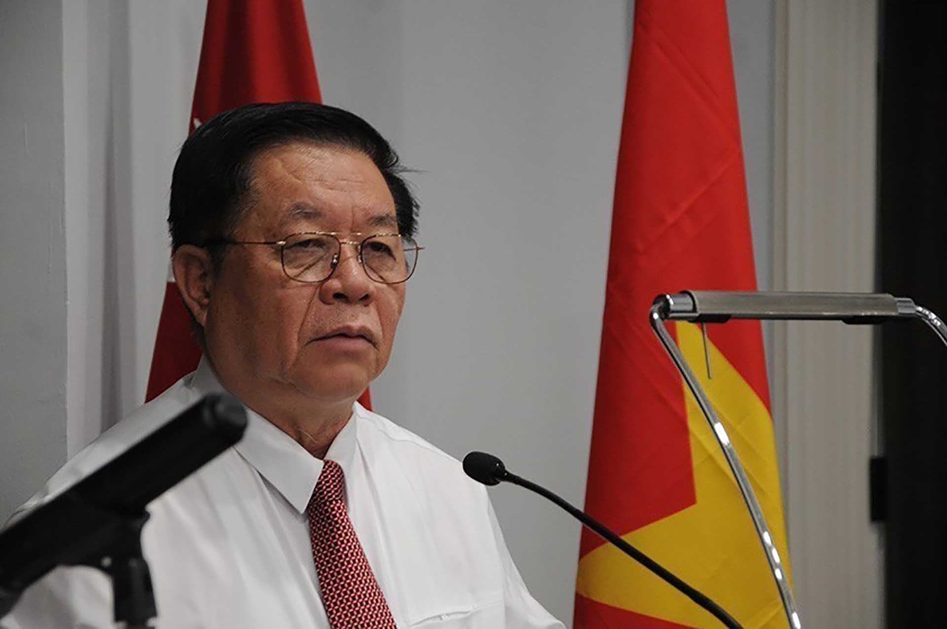 Trưởng ban Tuyên giáo Trung ương Nguyễn Trọng Nghĩa phát biểu tại Hội thảo Những đóng góp của Chủ tịch Hồ Chí Minh và Lãnh tụ Fidel Castro trong quan hệ Việt Nam-Cuba