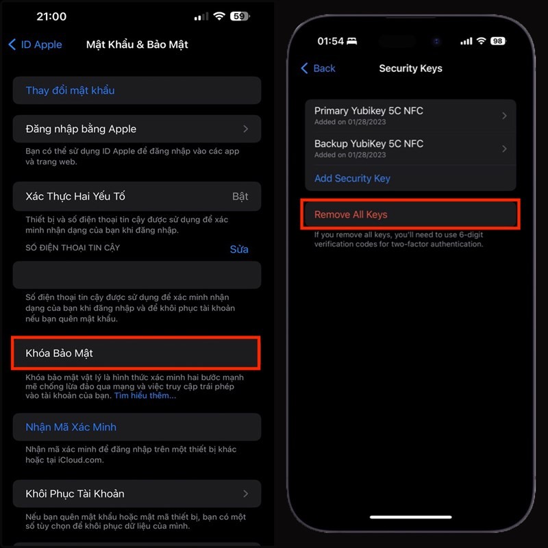 Bỏ túi ngay cách xóa khóa bảo mật khỏi ID Apple cực kỳ đơn giản Bỏ túi ngay cách xóa khóa bảo mật khỏi ID Apple cực kỳ đơn giản