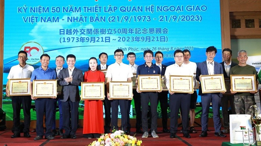 vinh phuc gap mat ky niem 50 nam thiet lap quan he ngoai giao viet nam nhat ban